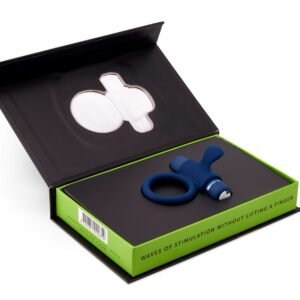 SENSUELLE SILICONE BULL RING NAVY BLUE