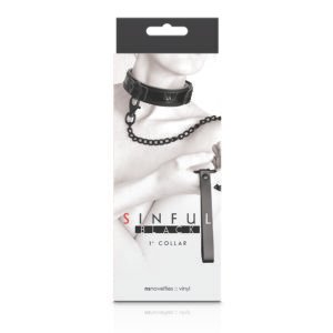 SINFUL 1IN COLLAR BLACK
