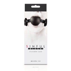 SINFUL SOFT SILICONE GAG BLACK