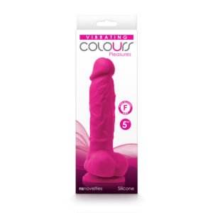 COLOURS PLEASURES VIBRATING 5 DILDO PINK "