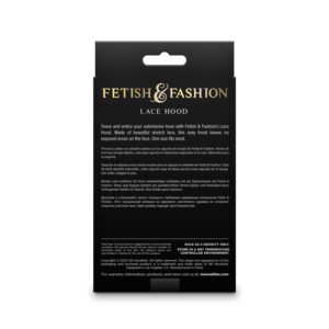 FETISH & FANTASY LACE HOOD BLACK
