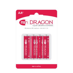 DRAGON 4PK ALKALINE AA BATTERIES