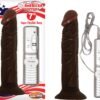 AFRO AMERICAN WHOPPER VIBRATING 7IN BROWN