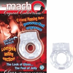 MACHO CRYSTAL COCKRING CLEAR VIBRATING