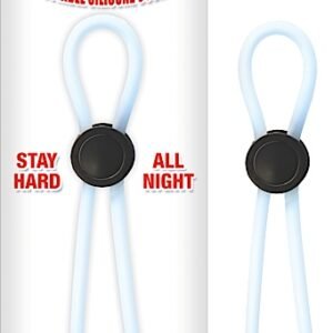 MACK TUFF ADJUSTABLE SILICONE COCK TIE CLEAR