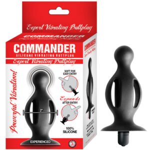 (WD) COMMANDER EXPERT VIBRATIN BUTT PLUG BLACK