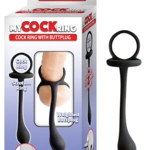 MY COCKRING COCKRING W/ BUTT PLUG BLACK