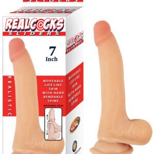 REAL COCKS SLIDERS 7IN FLESH