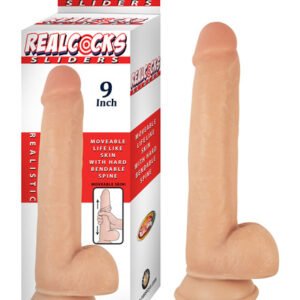 REAL COCKS SLIDERS 9IN FLESH