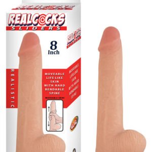 REAL COCKS SLIDERS 8IN FLESH