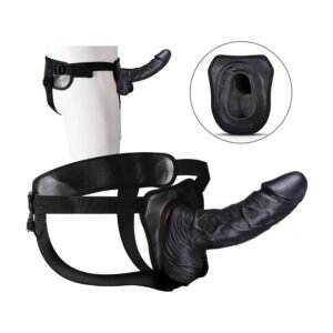 ERECTION ASSISTANT HOLLOW STRAP-ON 8 BLACK "