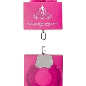 PLEASURE HANDCUFFS FURRY PINK
