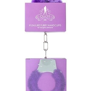 PLEASURE HANDCUFFS FURRY PURPLE