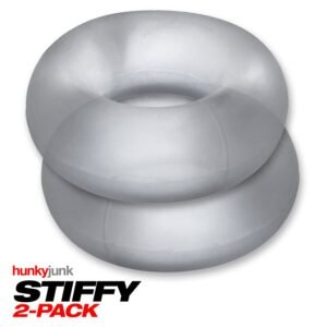 STIFFY 2-PACK C-RINGS CLEAR ICE (NET)