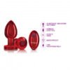 CHEEKY CHARMS RECHARGEABLE VIBRATING METAL BUTT