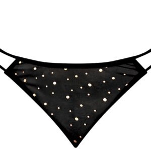 GLITZ & GLAM TANGA BLACK L/XL