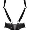 URANUS STUDDED HARNESS BLACK S/M