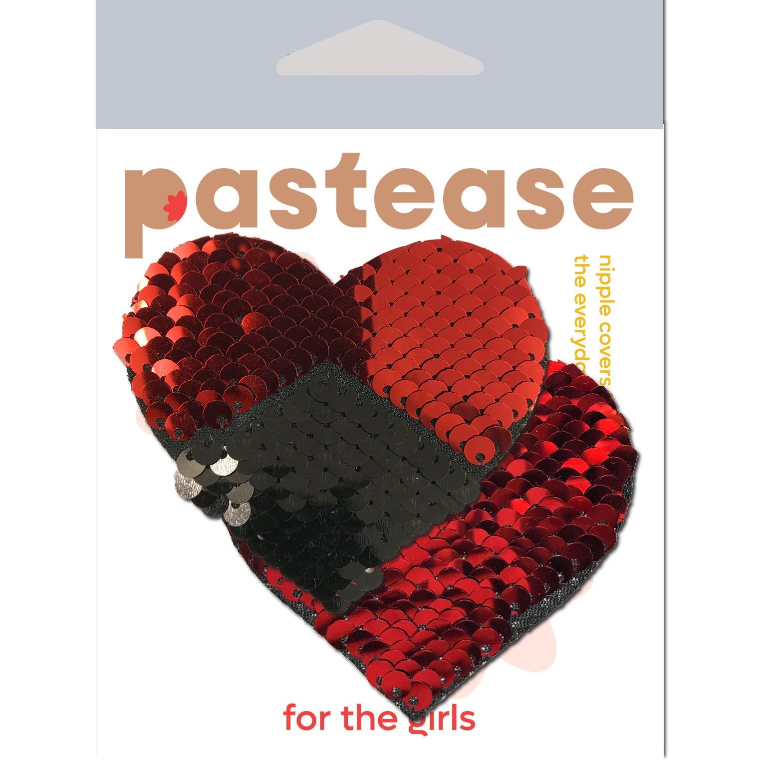 PASHRTSQRDBKheartshapedpastiesredblkpkgnew