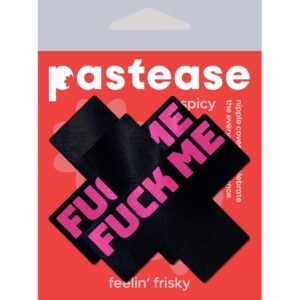 PASTEASE LIQUID BLACK CROSS PINK FUCK ME