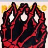 PASTEASE RED SKELETON HANDS