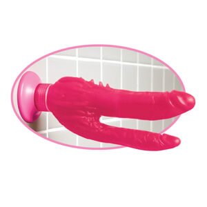WATERPROOF DOUBLE PENETRATOR WALL BANGER PINK