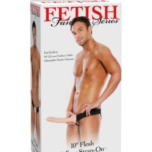 FETISH FANTASY 10IN HOLLOW STRAP ON FLESH