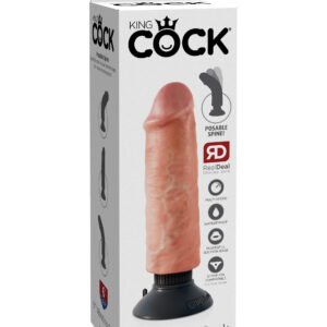 KING COCK 6 IN COCK FLESH VIBRATING