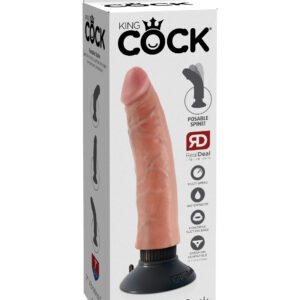 KING COCK 7 IN COCK FLESH VIBRATING