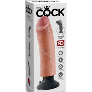 KING COCK 8 IN COCK FLESH VIBRATING