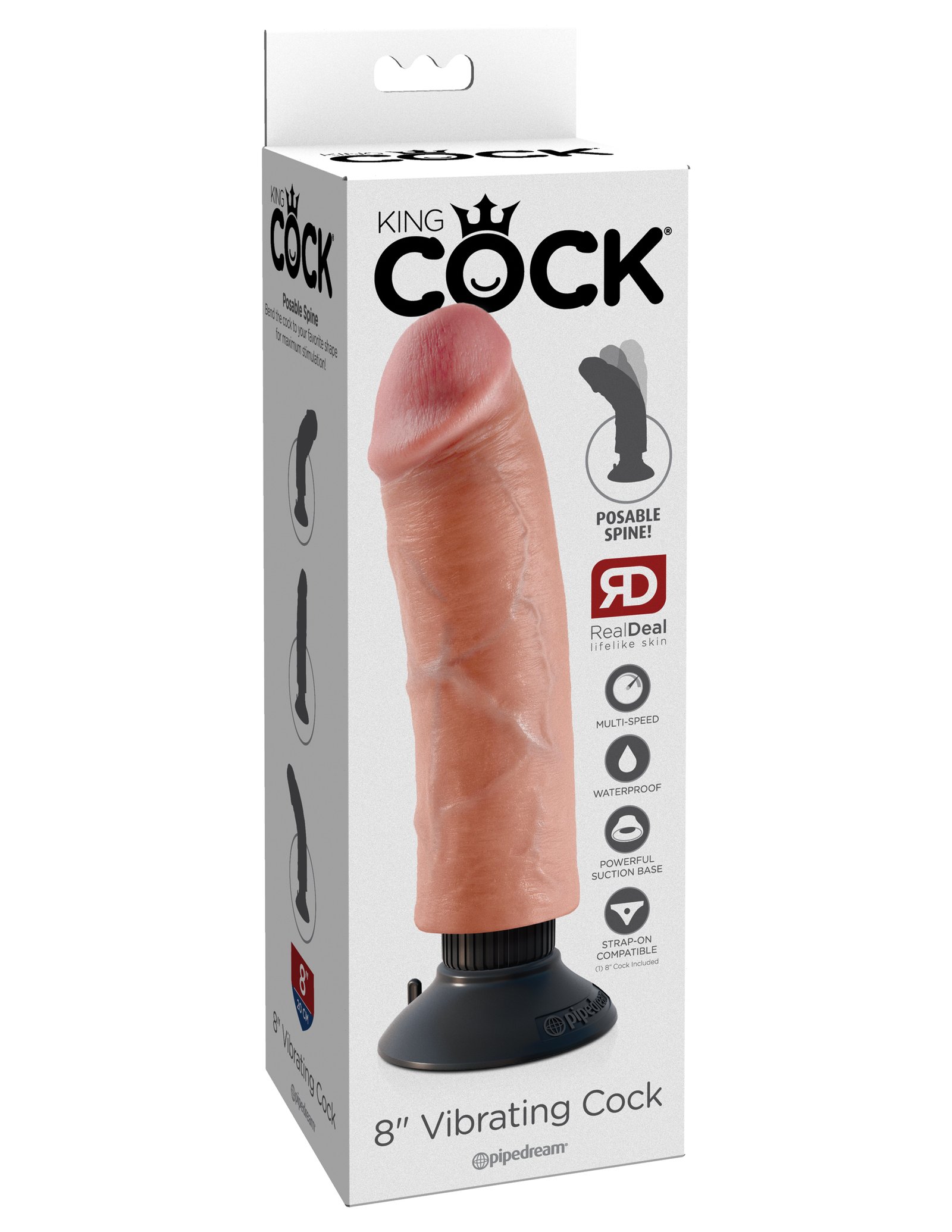 PD5403-21kingcock8invibratingcockbeige