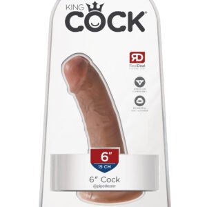 KING COCK 6 IN COCK TAN