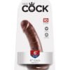 KING COCK 6 IN COCK BROWN