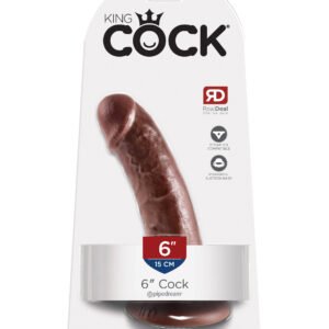KING COCK 6 IN COCK BROWN