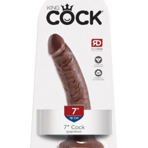KING COCK 7 IN COCK BROWN