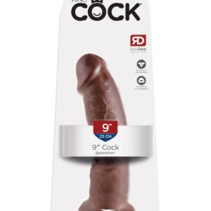 KING COCK 9 IN COCK BROWN