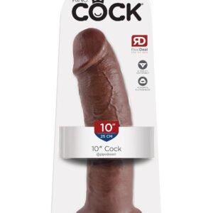 KING COCK 10 IN COCK BROWN