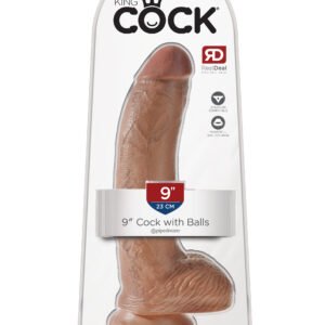 KING COCK 9 IN COCK W/BALLS TAN