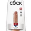 KING COCK 5 IN COCK TAN