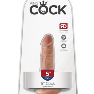 KING COCK 5 IN COCK TAN