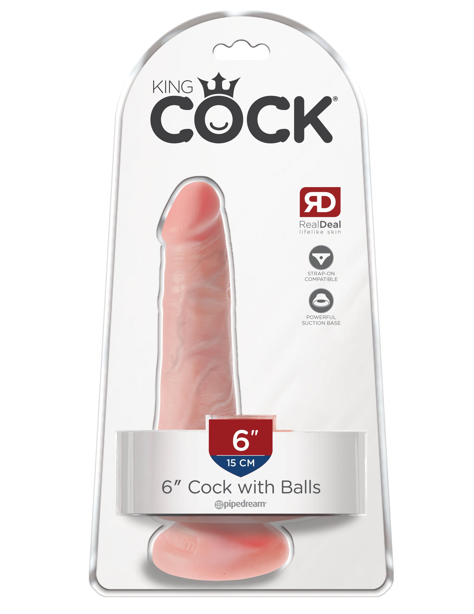 PD5531-21kingcock6incockwballsbeige