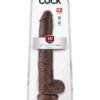 KING COCK 14 IN COCK W/BALLS BROWN