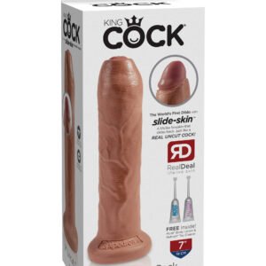 KING COCK 7 IN UNCUT TAN