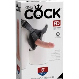 KING COCK STRAP ON HARNESS W/ 6 IN COCK LIGHT