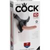 KING COCK STRAP ON HARNESS W/ 7 IN COCK LIGHT