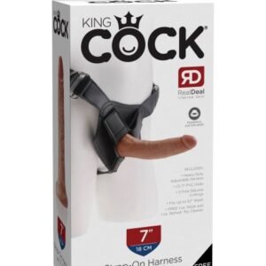 KING COCK STRAP ON HARNESS W/ 7 IN COCK TAN
