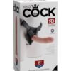 KING COCK STRAP ON HARNESS W/ 8 IN COCK LIGHT