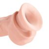 KING COCK PLUS 8 IN TRIPLE DENSITY W/ BALLS LIGHT