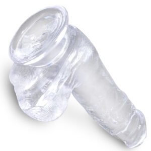 KING COCK CLEAR 6 IN COCK W/ BALLS