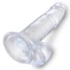 KING COCK CLEAR 7 IN COCK W/ BALLS