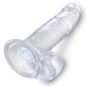 KING COCK CLEAR 7 IN COCK W/ BALLS